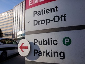 Parking lot at Foothills Hospital in Calgary on Wednesday, Feb. 3, 2016.  Leah Hennel/Postmedia