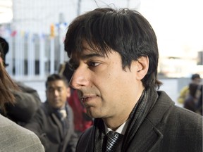 Jian Ghomeshi arrives at a Toronto courthouse for closing arguments in his sexual assault trial.