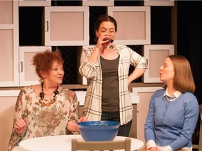 Kathryn Kerbes, Cheryl Hutton, Anna Cummer in a scene from Book Club.