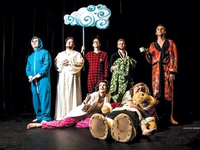 The Kinkonauts, led by artistic director Stephen Kent (far right), will be doing a 26-hour improv marathon this weekend.