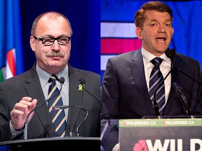 A new poll says a united right movement, with Tory leader Ric McIver and Wildrose leader Brian Jean, would beat the NDP.