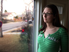 Jenn Thompson who has an autistic son and mental health issues of her own says Alberta's mental health care system is in bad shape. Gavin Young/Postmedia