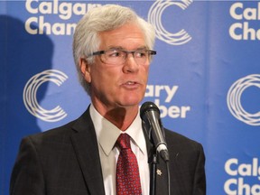 Natural Resources Minister Jim Carr speaks to media after a breakfast speech at the Calgary Chamber of Commerce in Calgary, Ab., on Friday February 5, 2016. Mike Drew/Postmedia