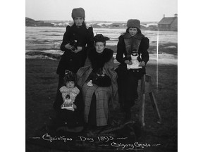 A family portrait on Christmas Day, 1893, in Calgary. See more photos of Calgary in the 1890s starting this weekend at the Lougheed House.