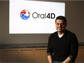 Dr. Hisham Badawi is part of a new software startup, Oral4D, with plans to transform the way clinical records are created and viewed for healthcare patients. He was photographed in the company's Calgary office on Feb. 2, 2016.