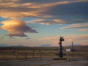 An orphaned gas well on the ranch of Tony Bruder and family as been in active for 60 years. The Bruder ranch is located near Twin Butte, Alberta.    Postmedia photo by David Rossiter