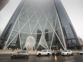 A foggy day caused problems at the Calgary airport.