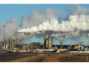 The Syncrude oilsands extraction facility near Fort McMurray.