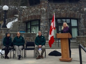 Environment and Climate Change Minister Catherine McKenna announces $39.3 million in investments for Banff National Park.