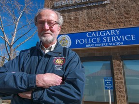 Long time volunteer Roy Ponte at the CPS Braeside Community Police Station in Calgary, on Sunday March 13, 2016.