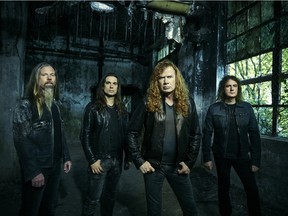 American metal pioneers Megadeth, led by frontman Dave Mustaine, front, are back with their 15th studio album Dystopia.