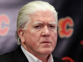 Brian Burke, Calgary Flames president of hockey operations.