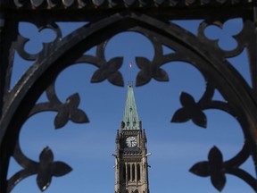 Parliament Hill in Ottawa.