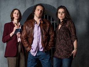 Cockroach stars, from left, Carmen Grant, Haysam Kadri and Daniela Vlaskalic.