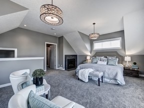 The master bedroom in the Skye model in the Killarney Townes.