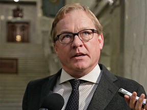 David Eggen, Alberta Minister of Education, at the Alberta legislature on March 1, 2016, where he responded to questions about the province's policy to protect children regardless of their sexuality or sexual expression.