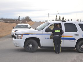 The scene of a multiple shooting at a cemetery near Cochrane. David Feil/ Cochrane Times