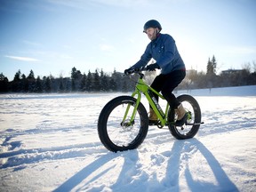 Trying out a Surface 604 electric pedal-assist fat bike in Calgary, thanks to bike shop Power in Motion.