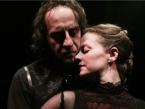 Haysam Kadri and Anna Cummer star in the The Shakespeare Company's production of Macbeth, playing at Vertigo Studio Theatre from March 30 through April 16.
