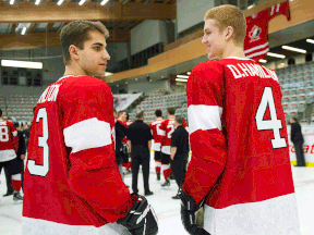 Four years after the Hamilton brothers were Canadian junior teammates at the Saddledome, the siblings were reunited by the Calgary Flames. Freddie, the eldest, was an emergency call-up Wednesday from the Flames AHL affiliate in Stockton, Calif. The Flames acquired both brothers in 2015.