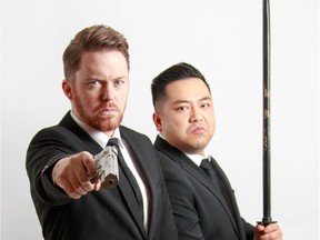 Jamie Northan and Andrew Phung in Kill Hard.