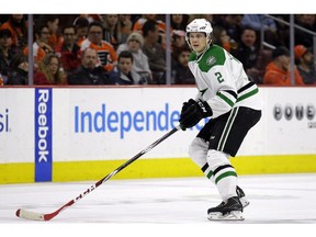 Former Dallas Stars defenseman Jyrki Jokipakka was dealt to the Flames at the trade deadline on Monday.