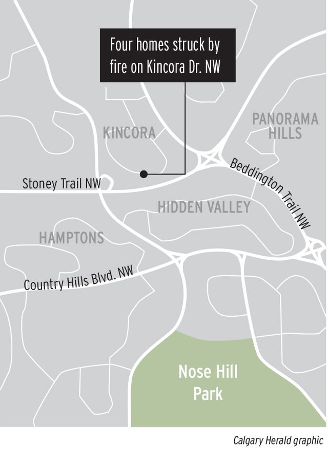 Kincora fire map graphic