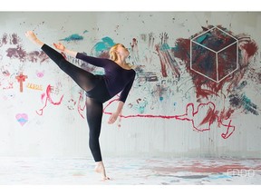 Former Calgarian Kristen Stuart on a dance photo shoot in Chicago in the summer of 2014.