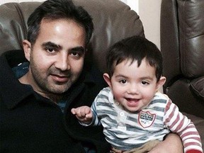 Raza Naqvi, pictured with his son Haider Ali Naqvi in Calgary in 2015, was saddened and shocked by the terrorist attack in Lahore, his childhood home.