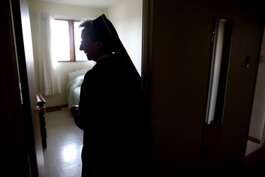 Sister Laura Prokop, 69, is the last nun living at the Sisters Servants of Mary Immaculate convent in Calgary, Ab., on Tuesday February 23, 2016. Leah Hennel/Postmedia