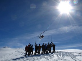 Ready to rip with Percell Heli-Skiing.