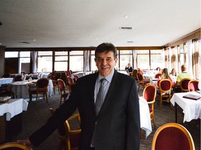 Restaurant Le Beaujolais owner Albert Moser stands in his restaurant in Banff. After 36 years of operating in Banff, Beaujolais will close its doors Easter Sunday.
