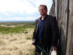 Springbank's Ryan Robinson, a representative for a landowners group Don’t Dam Springbank, photographed at his family's ranch on August 25, 2014.
