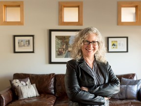 Rebecca Sullivan stands for a portrait in her home in Calgary on Monday, March 7, 2016. Sullivan is a proud feminist and director of Women's Studies at the University of Calgary.