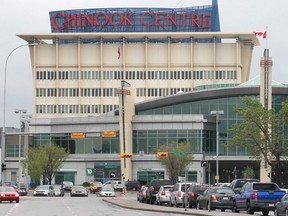 The eastern entrance to Chinook Centre off Macleod Trail.