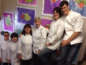 Barb Finley (third from right) launched Project CHEF (Cook Healthy Edible Food) in Vancouver public elementary schools nine years ago to share her love of food with another generation.