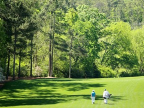Andy Sullivan of England walks on the 11th hole during a practice round prior to the start of the 2015 Masters Tournament at Augusta National Golf Club on April 4, 2016, in Augusta, Ga. (Getty Images)