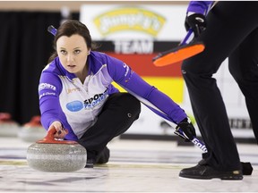 SHEROOD PARK, AB.--  Kelsey Rocque prepares for the Champions Cup at the Sherwood Park Arena on April 26, 2016 .  Greg Southam-Postmedia Network