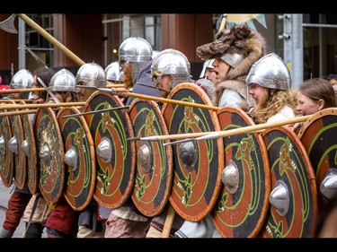 You'd better be liking the Vikings at the annual Parade of Wonders that kicks off the Calgary Comic & Entertainment Expo at the BMO Centre in Calgary, Ab., on Friday April 29, 2016. Mike Drew/Postmedia