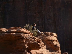 Canyon Overlook in Zion National Park is best known as a place to watch the sunrise, but it's also magical at sunset. Credit: Greg Olsen