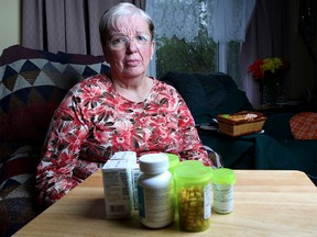 Helma Dahlman, pictured at her home in Calgary, is a community activist and seniors advocate in Forest Lawn who has met with provincial officials about seniors with diabetes having to pay nearly $3,000 a year for out of pocket costs.