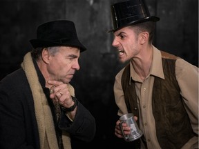 Fagan is Allen Crawley pictured with Bill Sykes played by Kevin Trumble in Oliver!