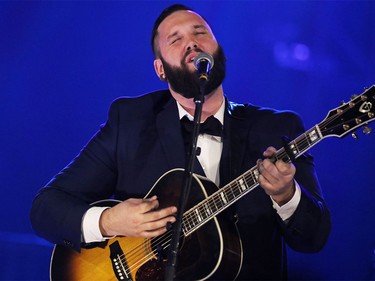 The Fortunate Ones perform during the 2016 Juno Gala Dinner and Awards in Calgary, Alta., on Saturday, April 2, 2016.