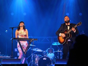 The Fortunate Ones perform during the 2016 Juno Gala Dinner and Awards in Calgary, Alta., on Saturday, April 2, 2016.