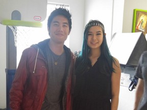 Violet Hall with Ryan Higa in Calgary.