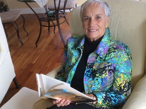 Linda Snow volunteers at the Calgary Book Drive and Sale.