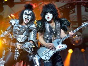 Gene Simmons, left, and Paul Stanley are bringing their rock act Kiss to Calgary for this year's Stampede Roundup.