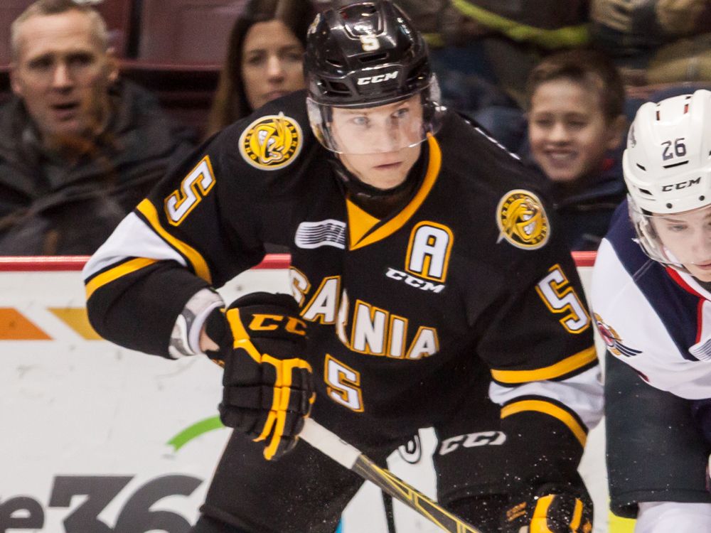Sarnia Sting defenceman Jakob Chychrun cut from Canada's world