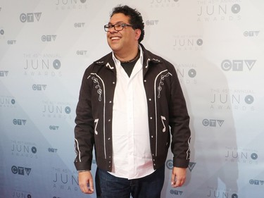 Calgary Mayor Naheed Nenshi on the red carpet at the 2016 Juno Awards at the Saddledome in Calgary, Alta., on Sunday, April 3, 2016.