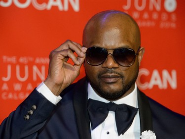 Kafinal visits the 2016 JUNOs Green Carpet at the JUNO Gala in Calgary on Saturday, April 2, 2016. (Photo by Andy Maxwell Mawji/ Postmedia)